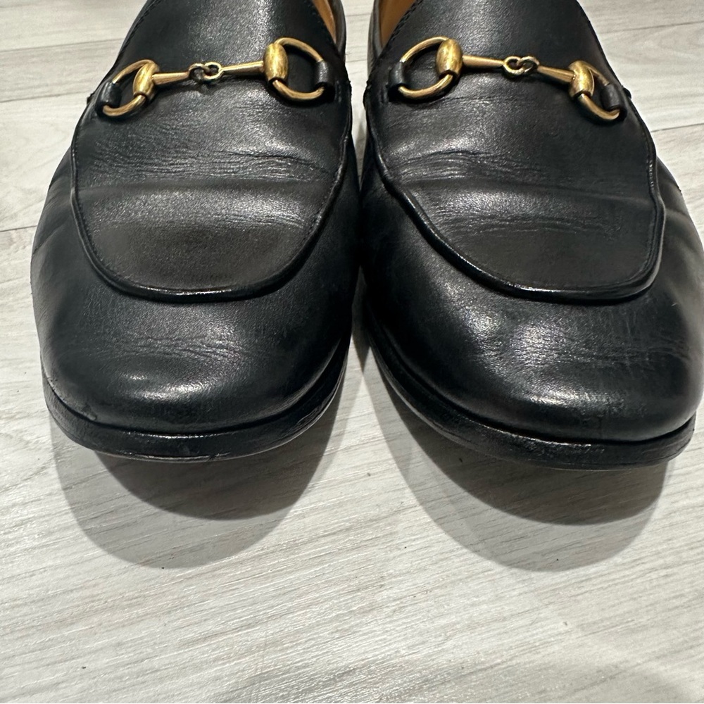 Gucci Jordaan Horsebit Leather Loafers - Picture 8 of 10